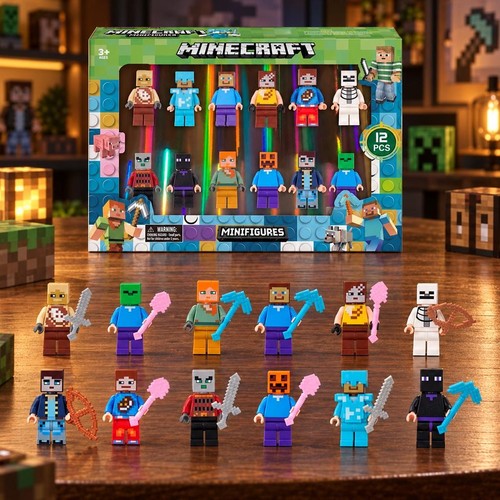 12x minecraft figures - minecraft, figures-
