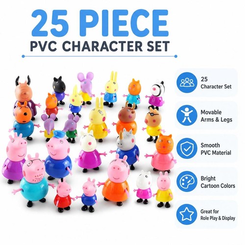 25x peppa pig family - pig,
