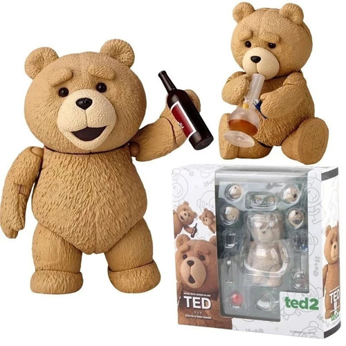 Boxed teddy bear figure - bear, movie